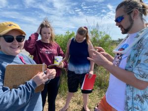 environmental science students writing information