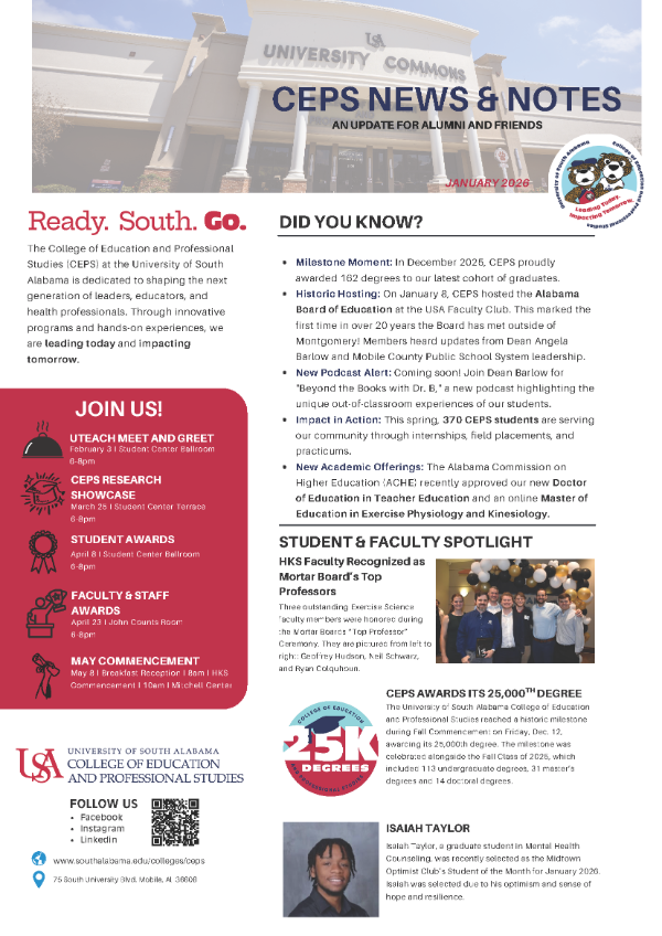 News and Notes January 2026