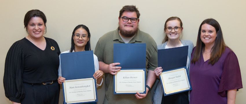 Photo of Microbiology Conference Winners