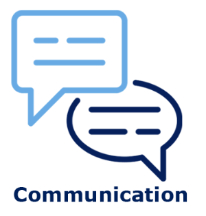Icon of talking bubbles.