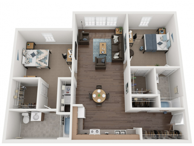 2 Bedroom Apt. for 2