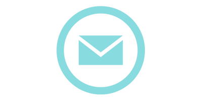 Blue mail icon